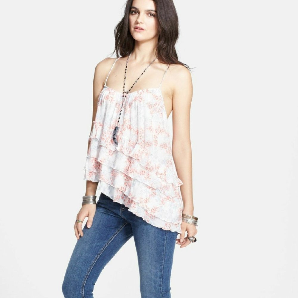 FREE PEOPLE Flutter By Asymmetrical Tank - M